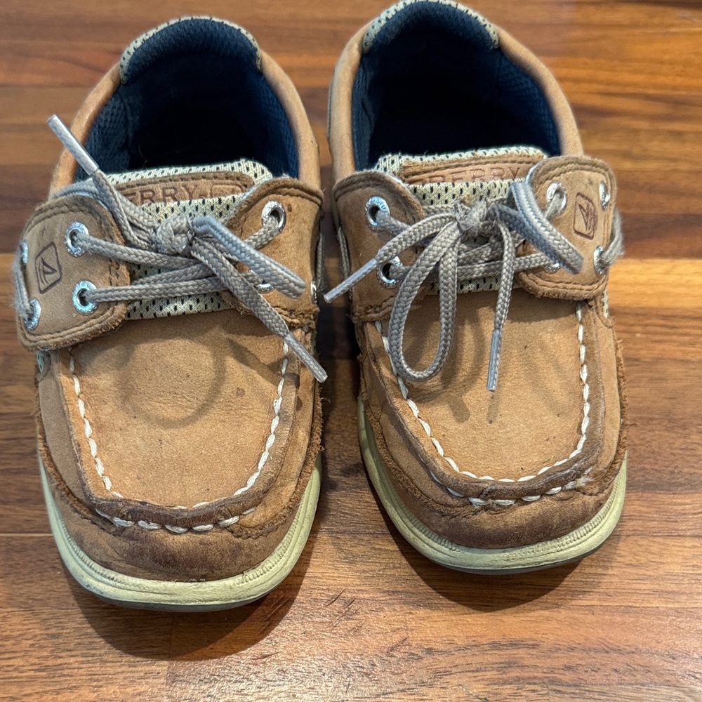 Sperry Tan Kids Topsiders